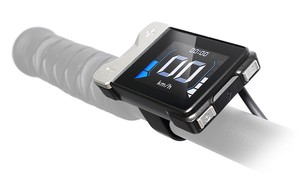 Xion E-Bike的人机介面系统通过Nordic的nRF52840 SoC提供低功耗蓝牙连接功能，将骑乘资讯传送到用户的智慧手机装置上。