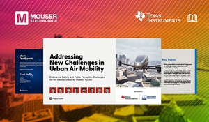 貿澤電子與Texas Instruments的最新電子書提供探索都市空中運輸未來的指南