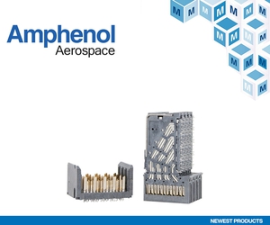 贸泽电子即日起供货可支援军事和航太电子产品高密度应用的Amphenol MIL-HD2次世代VITA 91连接器
