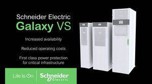 施耐德最新推出适用於外部电池的 Galaxy VS 三相不断电系统从60 kW至100 kW（380V）扩增为60 kW至150 kW（380V）