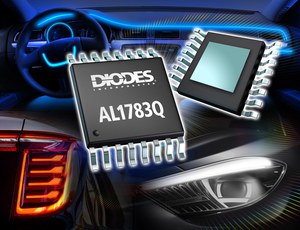 Diodes公司推出符合汽车规格的新型线性 LED 驱动器AL1783Q，让使用者能独立控制三个通道的亮度和色彩。