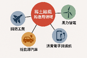稀土磁鐵是多項戰略產業的核心零件