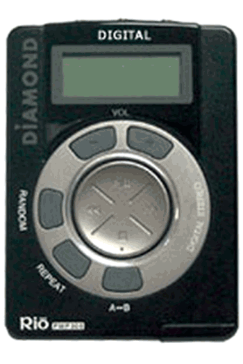 《图一 Rio 300型MP3随身听，美国Diamond Multimedia公司在未被S3（美商旭上）并购前，其推出的Rio 300型MP3随身听就有突破10万台的销售记录。 》