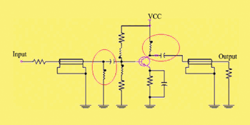 《图三 一个简单的晶体管放大电路》