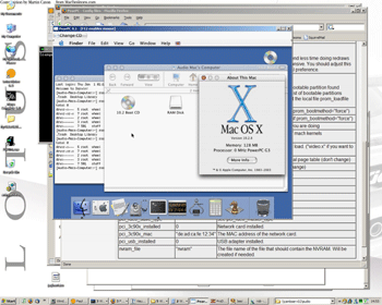 《圖一 PearPC在Windows XP上運行的畫面》