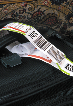 《圖六　TI的TI-RFID技術可用於托運行李上，以利轉運追蹤。》