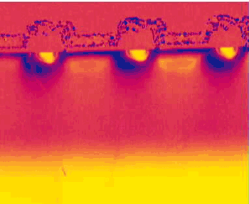 《圖四　掃描電容（SCM）截面圖顯示了基底的摻雜結構》