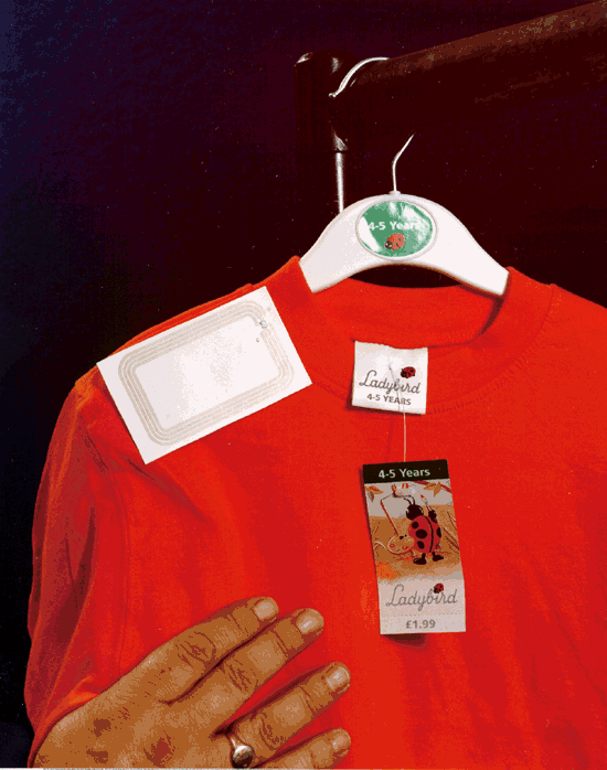 《图二 RFID使用在贩卖衣物上的情形》