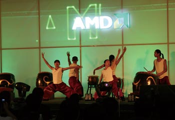 《圖十  AMD太極鼓舞震撼全場》
