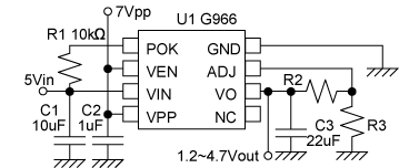 《圖七　 G966應用電路》