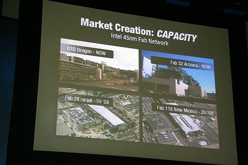 《圖四　英特爾預計將有四座45奈米晶圓廠，其中以色列與新墨西哥廠將分別在2008年第一季與第二季營運。》