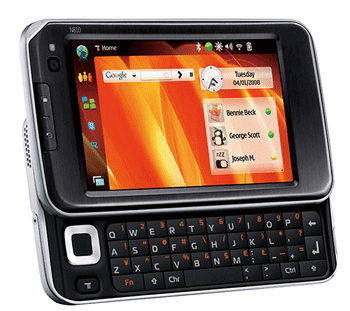 《圖五 繼770 Internet Tablet後,Nokia又於2007年推出N800、2008年推出N810,N810另有特定的WiMAX版(如圖)。(圖片來源:Nokia)》