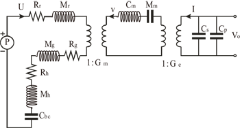 《图六 电容式麦克风的等效电路模型》
