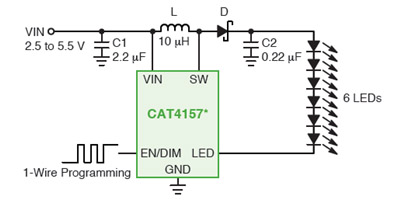 图一 : 电感升压型方案示例