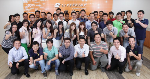 圖一 : 　台灣LitePoint技術團隊