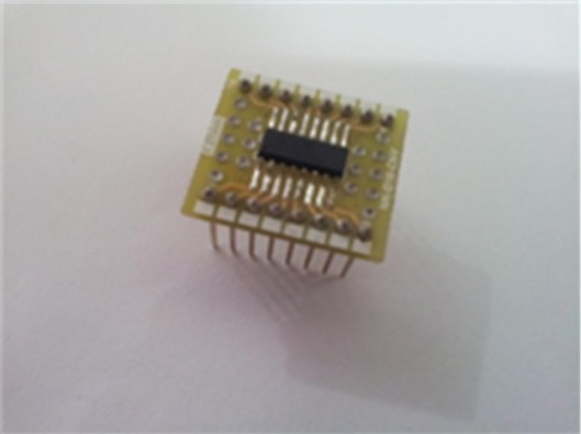 圖十一 : UART-SPI HT45B0F晶片