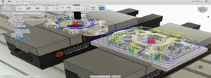 圖一 : Autodesk Fusion 360透過雲端運算，整合CAD、CAM及CAE功能，並針對產品設計和製造流程建構平台。