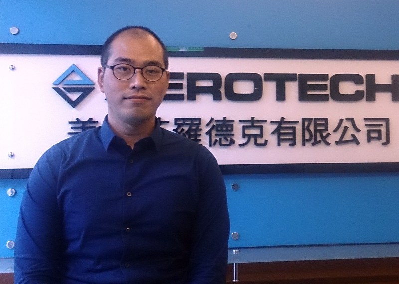 AEROTECH經理葉惟仁表示，現在智慧工廠概念當道，不過對AEROTECH這類專業運動控制廠商來說，最重要的還是將運動控制本身的速度與精度做好。(攝影／王明德)