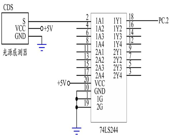 图3 : 光敏感测模组之控制电路图