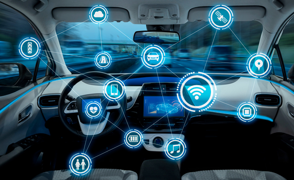 車載資訊系統應用現今已經能在發生事故的時候自動執行緊急呼叫功能。(source: SaM Solutions)
