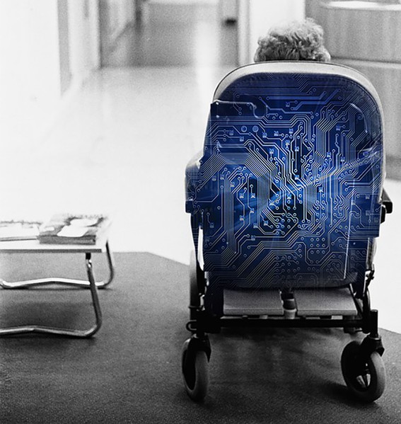 图6 : 整合智慧纺织的智慧椅概念图。 (source: Fraunhofer Institute for Integrated Circuits IIS)