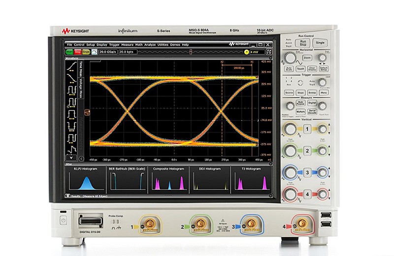 是德科技MSOS804A高解析度示波器＜圖片來源：keysight.com＞