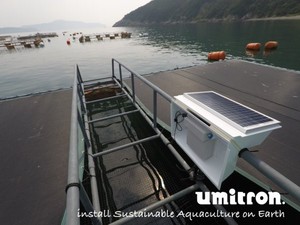 圖一 : Umitron在水產養殖中建立用戶和環保數據平台，以提高農場效率和管理可持續海洋的環境風險。