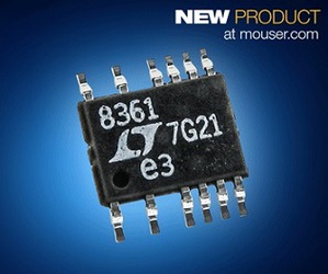 圖一 : 貿澤供貨可提供Analog Devices多功能LT8361 DC-DC轉換器