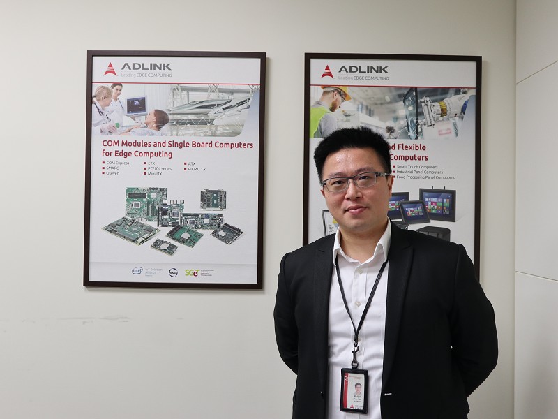 凌華科技平台產品中心嵌入式平台及模組事業處總監蔡雨利指出，未來的HMI已不僅是顯示資料，還會具備傳遞資料的閘道器（Gatway）角色。（攝影／王明德）