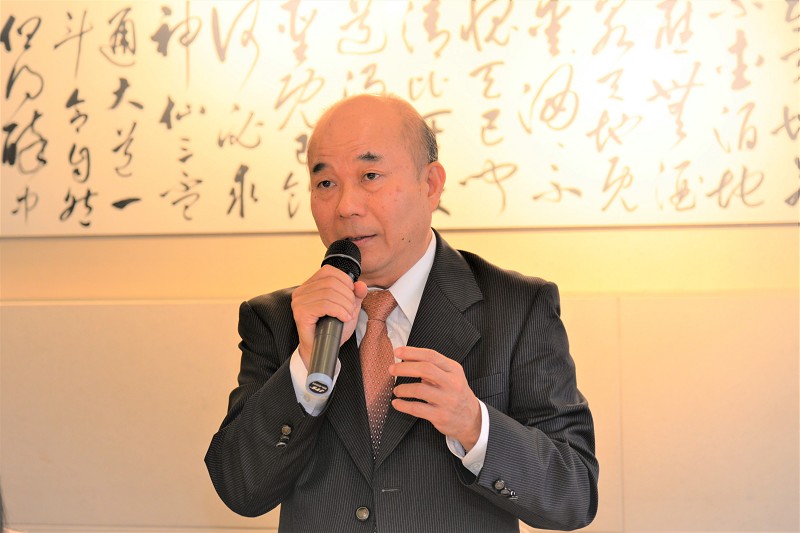 台灣區機器工業同業公會（TAMI）理事長柯拔希表示，今年機械公會還將繼續力促智慧機械上雲端。（攝影／陳念舜）