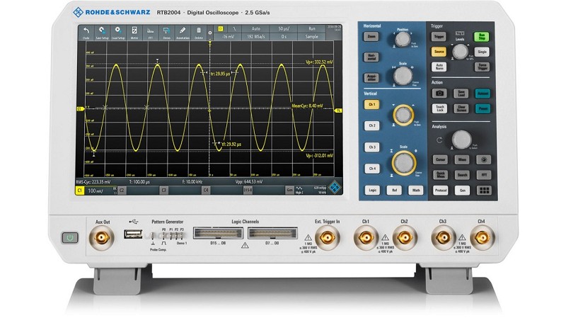 羅德史瓦茲RTB2000數位示波器＜圖片來源：rohde-schwarz.com＞
