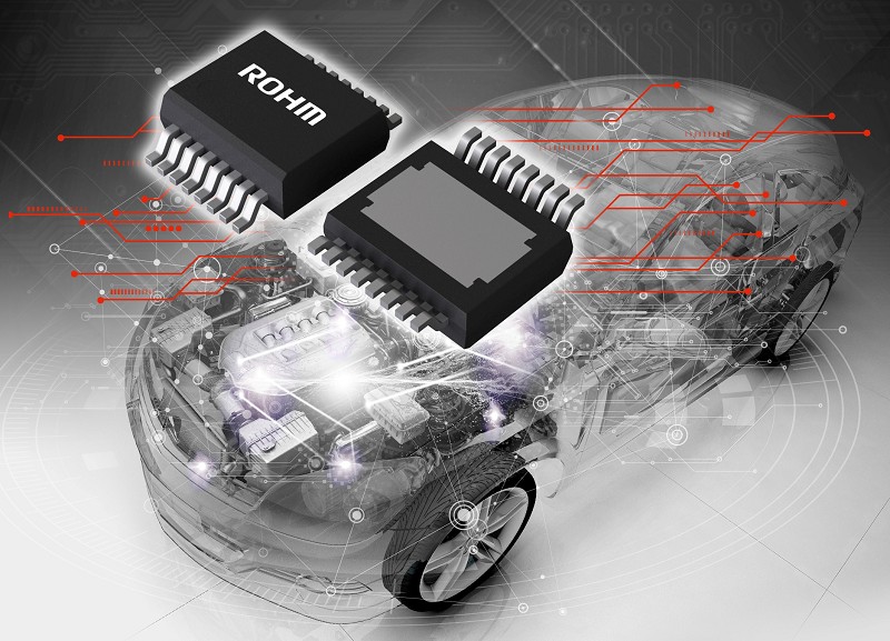 ROHM針對汽車引擎控制單元和變速箱控制單元等車電系統使用的ECU，推出半導體保險絲IPD--BV2Hx045EFU-C。
