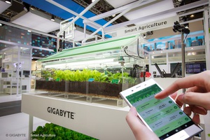圖一 : 技嘉智慧農業系統運用大數據分析，為植物打造最佳生長環境。 (source：技嘉科技)