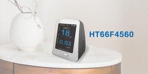 圖一 : Holtek全新四段頻寬可調之HT66F4560 A/D型Flash MCU具備四段頻寬可調OPA,適合低耗電或反應速度快之感測器應用