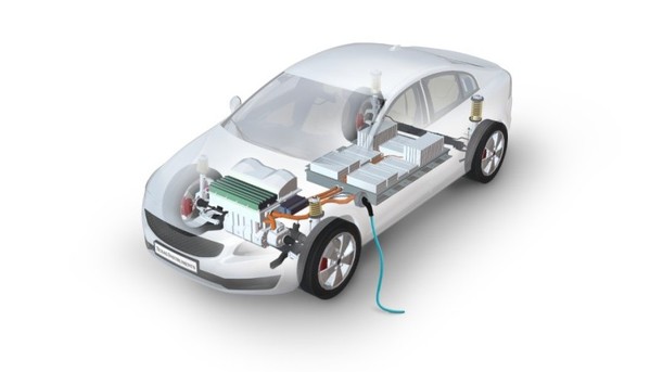 圖1 : 電池單元監測、電源和電動汽車的範例