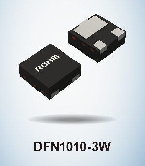 圖一 : ROHM推出的1cm2超小型車電MOSFET提升了散熱性與安裝可靠性，適用於車電ECU和ADAS應用等高密度需求設備