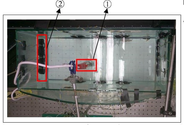 圖8 : 魚缸內的架設