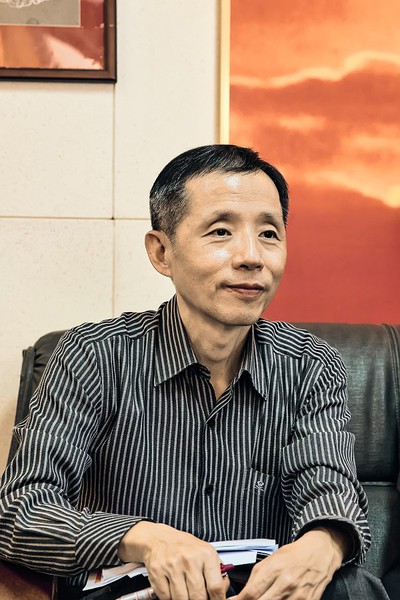 图2 : 台湾三丰仪器董事兼副总经理翁裕雄。 （摄影：王建发）