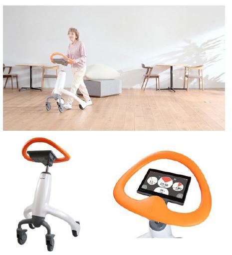 圖2 : Panasonic Walk Training Robot透過AI運動復健支援系統結合自動化及數位化的創新服務，提升照護的成效。（source：Panasonic）