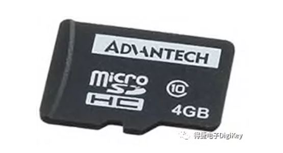 图7 : Advantech的SQF-MSDM1-4G-21CSQFlash microSD卡记忆体容量达4GB，速度等级为高端Class 10。（source：Advantech Corp）