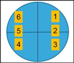 圖4 : 測量點的VPD-ICPMS映射圖