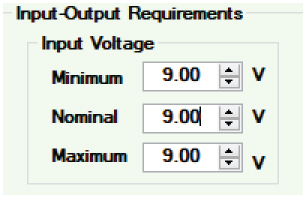 图13 : SCP Configurator的输入电压要求部分