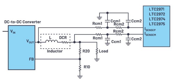 图6 : 使用 2 极点低通滤波器的 DCR 电感感测