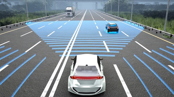 图一 :  V2V通信允许车辆之间相互交换资讯，包括位置、速度、方向和警报等。（source：artilux）