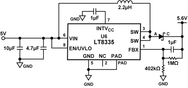 图13 :  LT8335 5.6V 输出框图