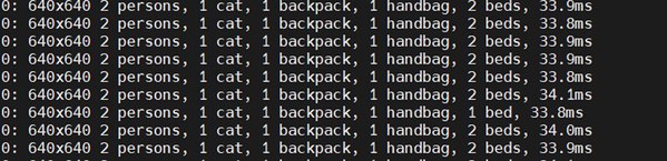 圖15 : Orin NX 8GB 使用 TensorRT 優化過的 YOLOv8s 模型（pre-trained model）