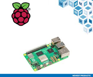 圖一 : 貿澤電子即日起開始供應運作速度大幅提升的Raspberry Pi5單板電腦。