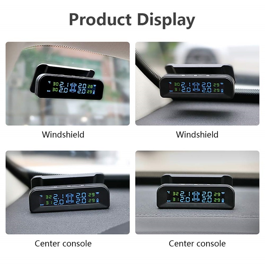 胎壓偵測系統顯示螢幕（source：Jansite TPMS；Amazon）
