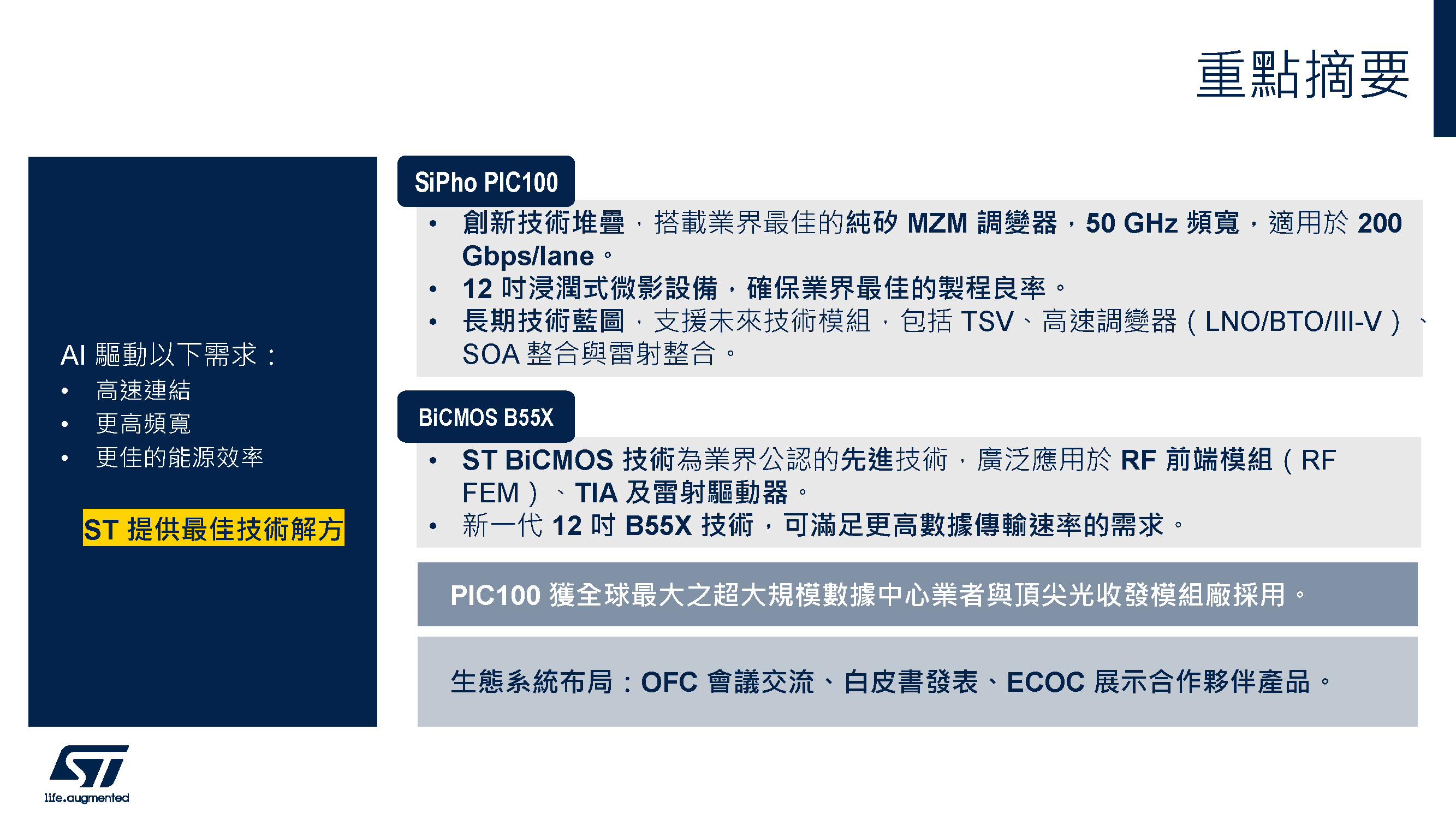 ST技術重點摘要