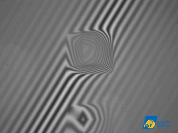 圖四 : 白光干涉條紋		　　　